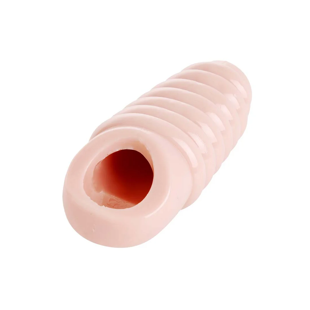 Guaina per il pene XR Brands Echt Ruim Geribbelde Penisvergroting - immagine 2