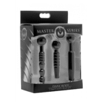 XR Brands Dark Rods, set di plug uretrali in silicone