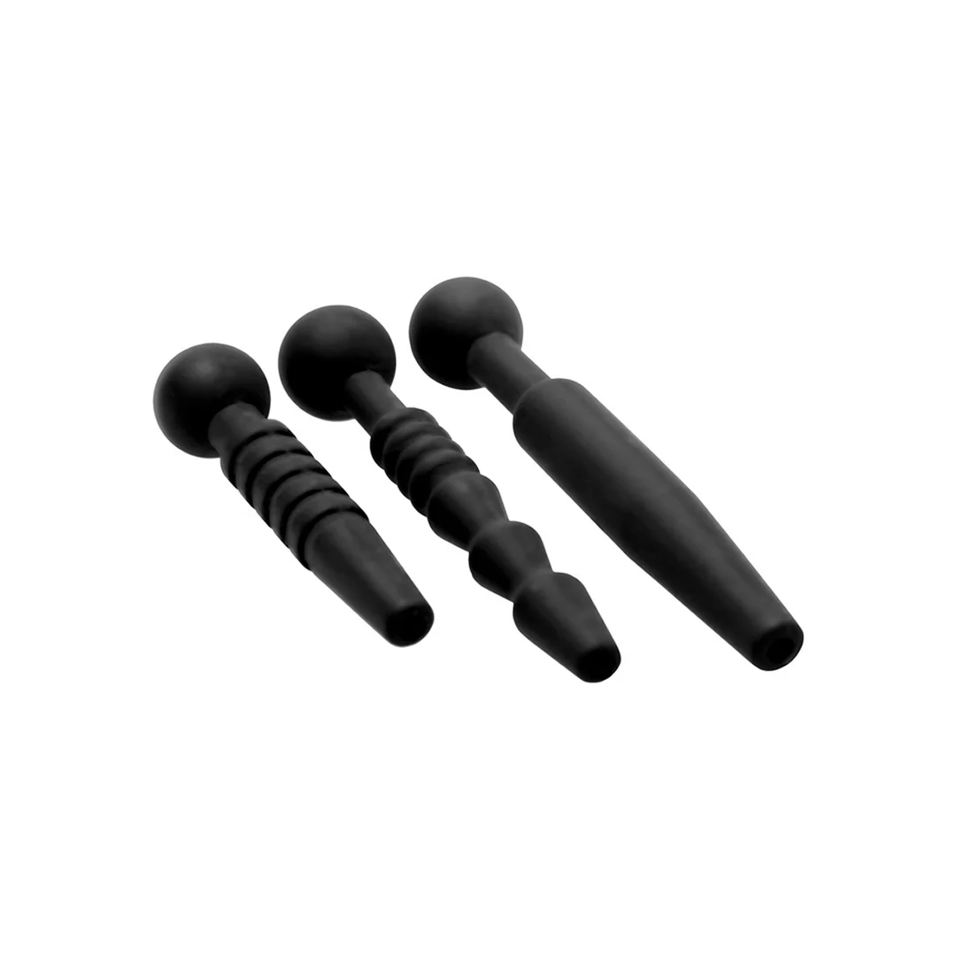 XR Brands Dark Rods, set di plug uretrali in silicone - immagine 4