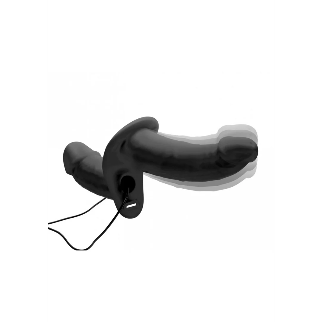 Dildo con imbracatura regolabile – Supreme Pleasure - Dildo doppio vibrante con imbracatura - immagine 5
