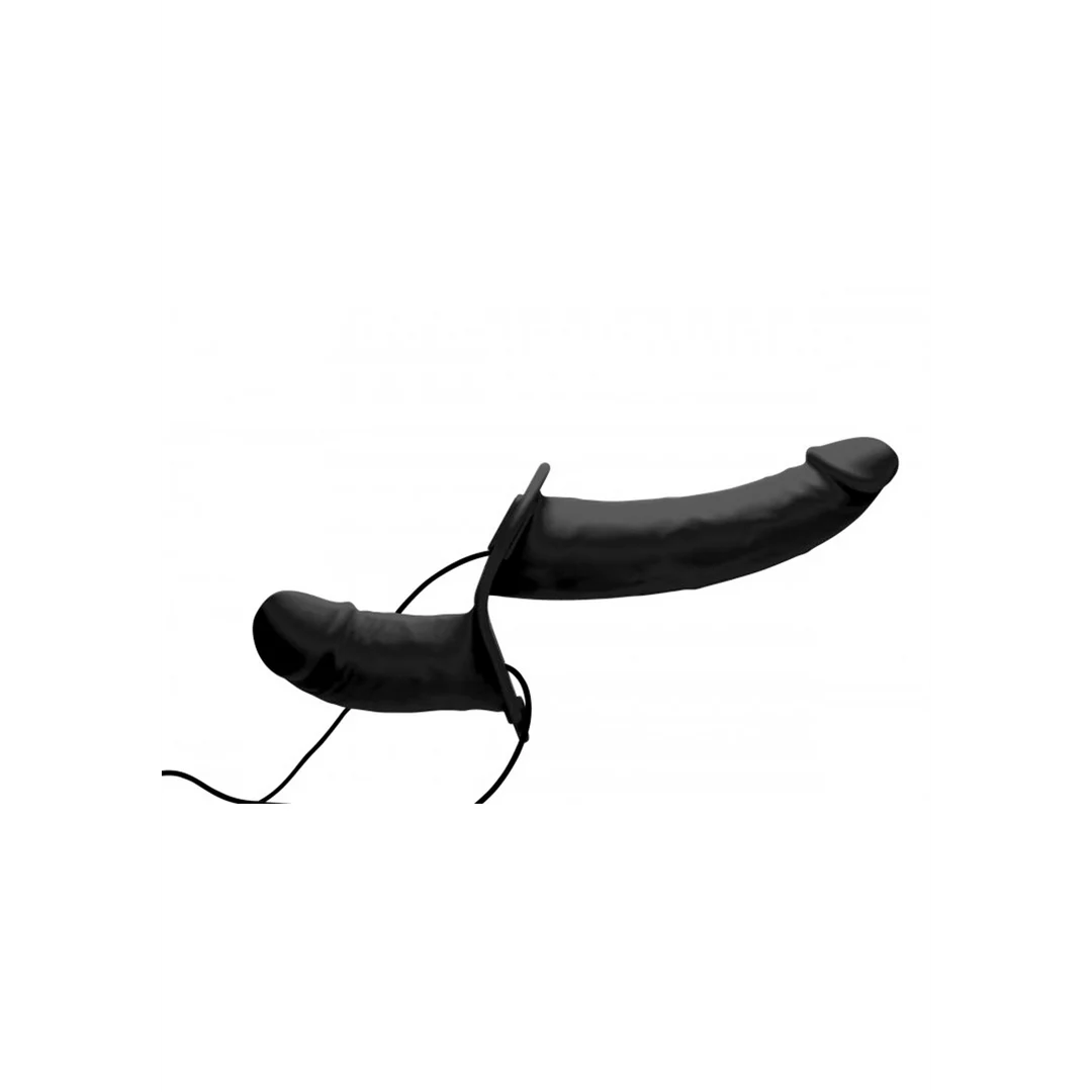 Dildo con imbracatura regolabile – Supreme Pleasure - Dildo doppio vibrante con imbracatura - immagine 3