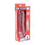 XR Brands guaina per pene realistica trasparente con anello allungatesticoli