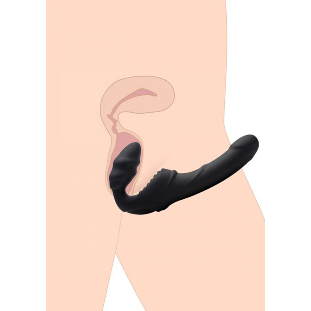 XR Brands Slim Rider vibratore con nervature - immagine 4
