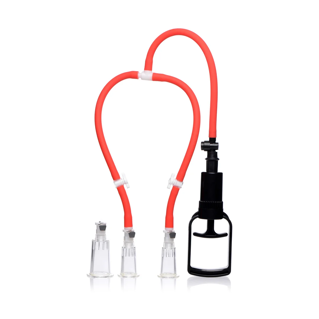 Sistema di aspirazione XR Brands 3 Way per capezzoli e clitoride - immagine 4