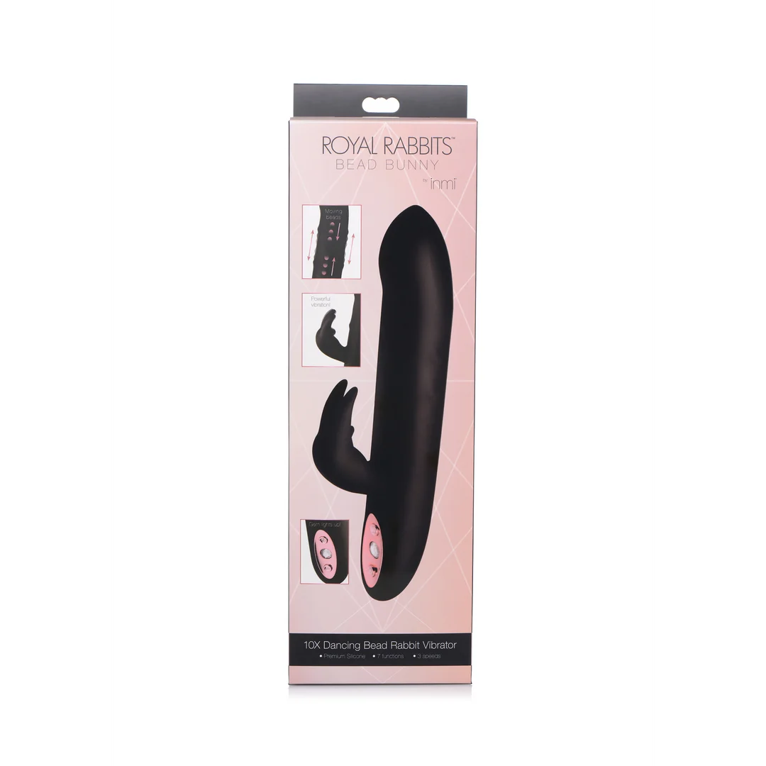 vibratore rabbit – doppio motore e perline mobili – XR Brands - immagine 2