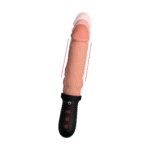 Vibratore realistico con vibrazione e movimento automatico di spinta, nero, XR Brands - immagine 8