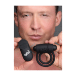 Anello fallico in silicone XR Brands con vibratore bullet e telecomando - immagine 2