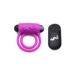 Anello fallico in silicone XR Brands con vibratore bullet e telecomando - immagine 8