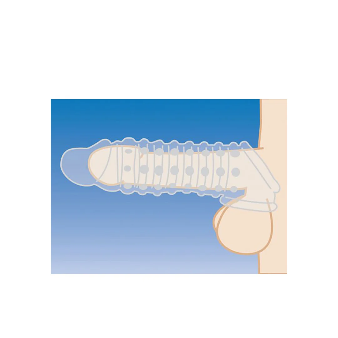 Penis sleeve XR Brands con texture - immagine 4