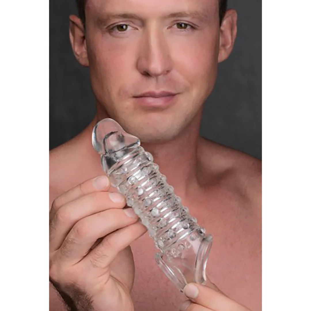 Penis sleeve XR Brands con texture - immagine 5