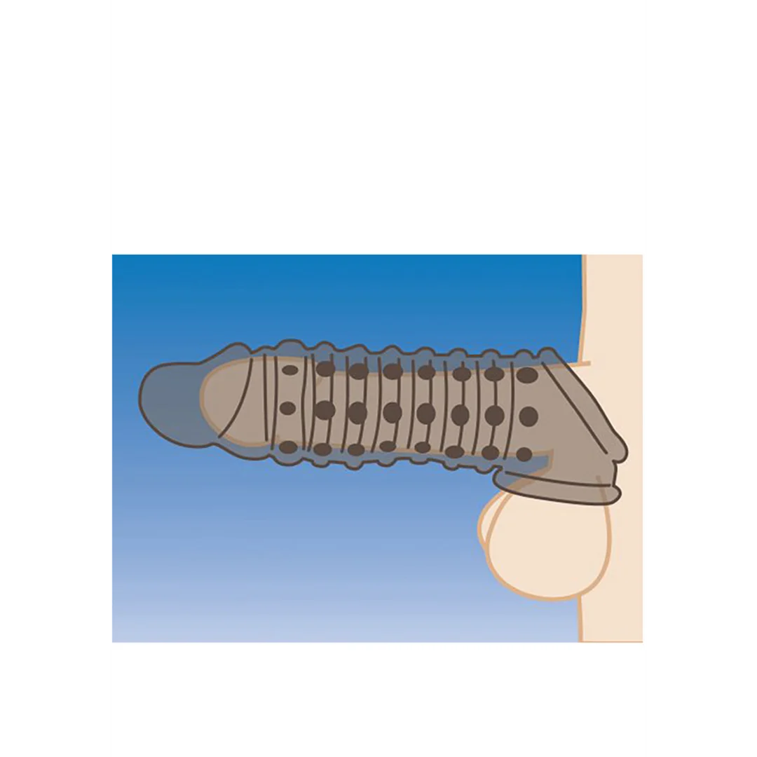 Penis sleeve XR Brands con texture - immagine 9