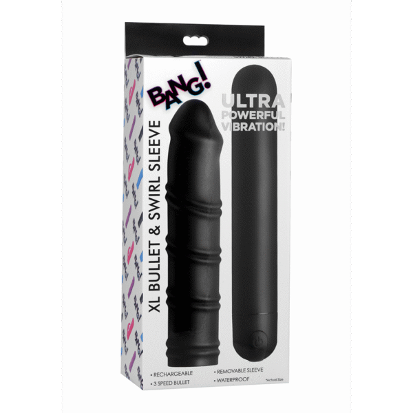 Guaina in silicone XR Brands XL Bullet and Swirl