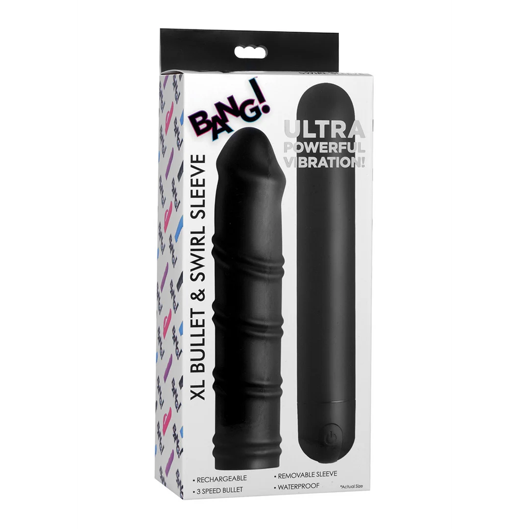 Guaina in silicone XR Brands XL Bullet and Swirl - immagine 1
