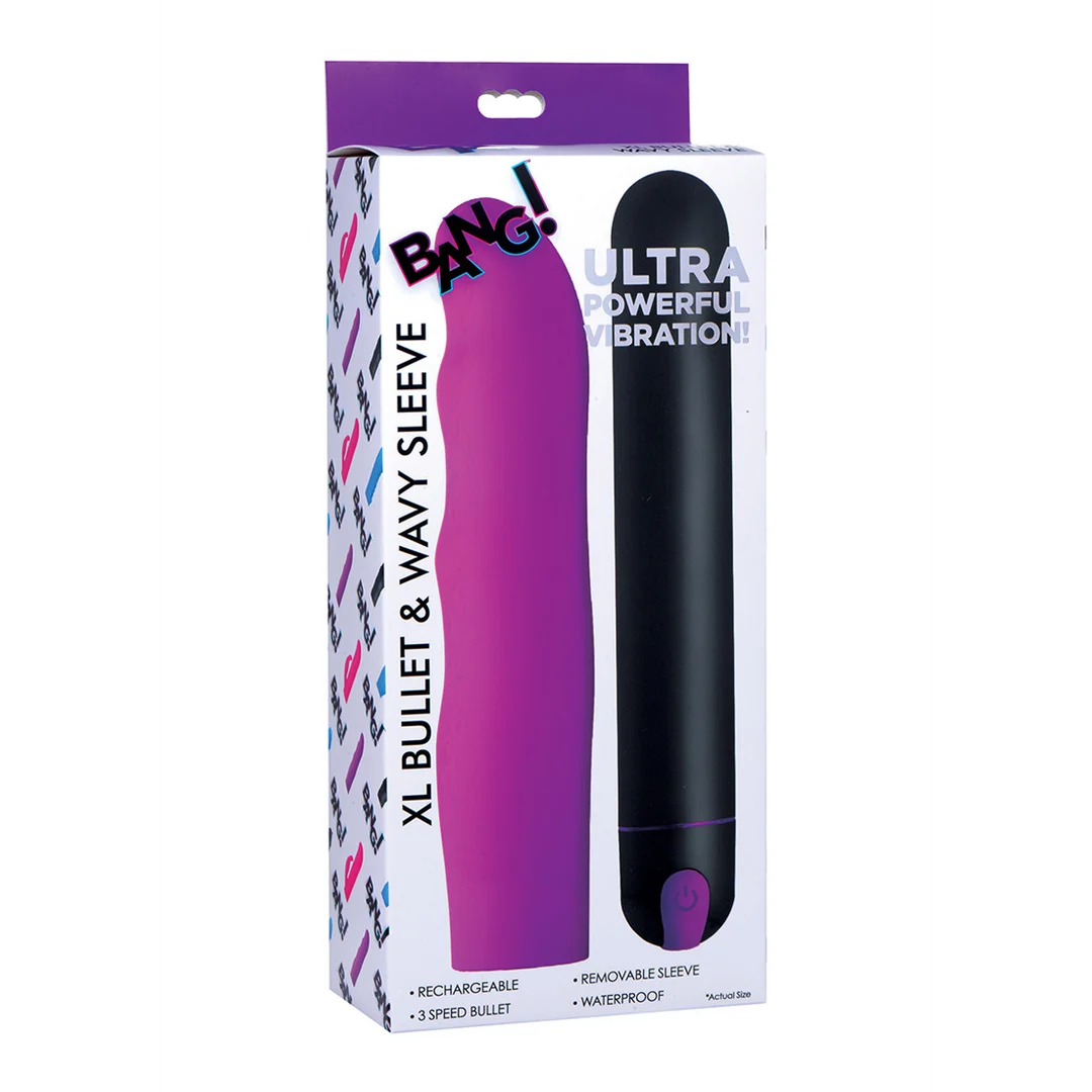 XL Bullet e sleeve ondulata in silicone XR Brands - immagine 1