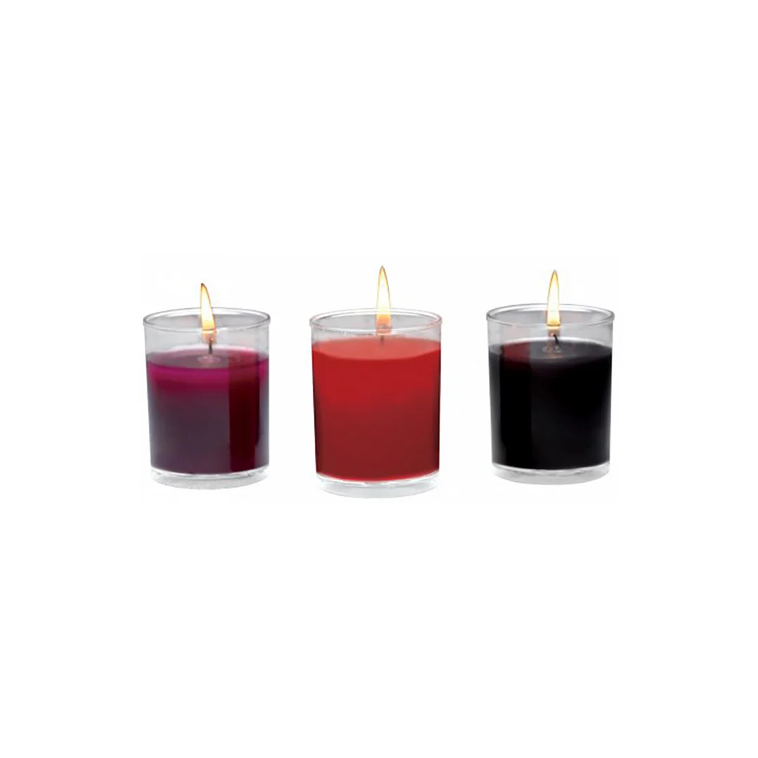 Set di candele colanti Flame Drippers per il gioco con le candele, leggermente profumate, 3 pezzi - immagine 3