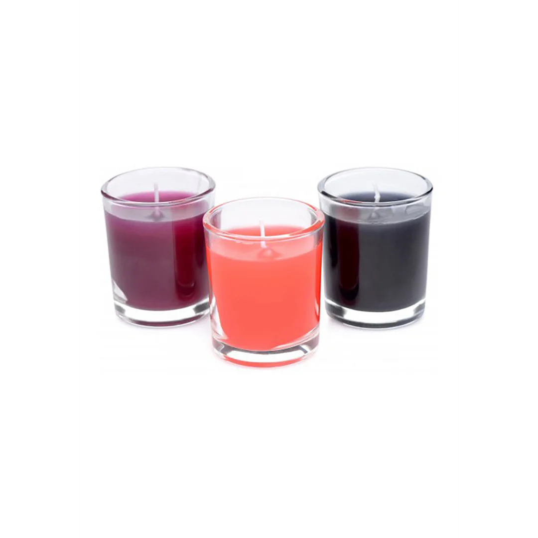 Set di candele colanti Flame Drippers per il gioco con le candele, leggermente profumate, 3 pezzi - immagine 5