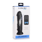Dildo vibrante in silicone XR Brands con elettrostimolazione e telecomando