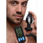Plug anale vibrante in silicone E Stim Pro con telecomando - immagine 2