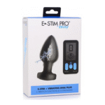 Plug anale vibrante in silicone E Stim Pro con telecomando
