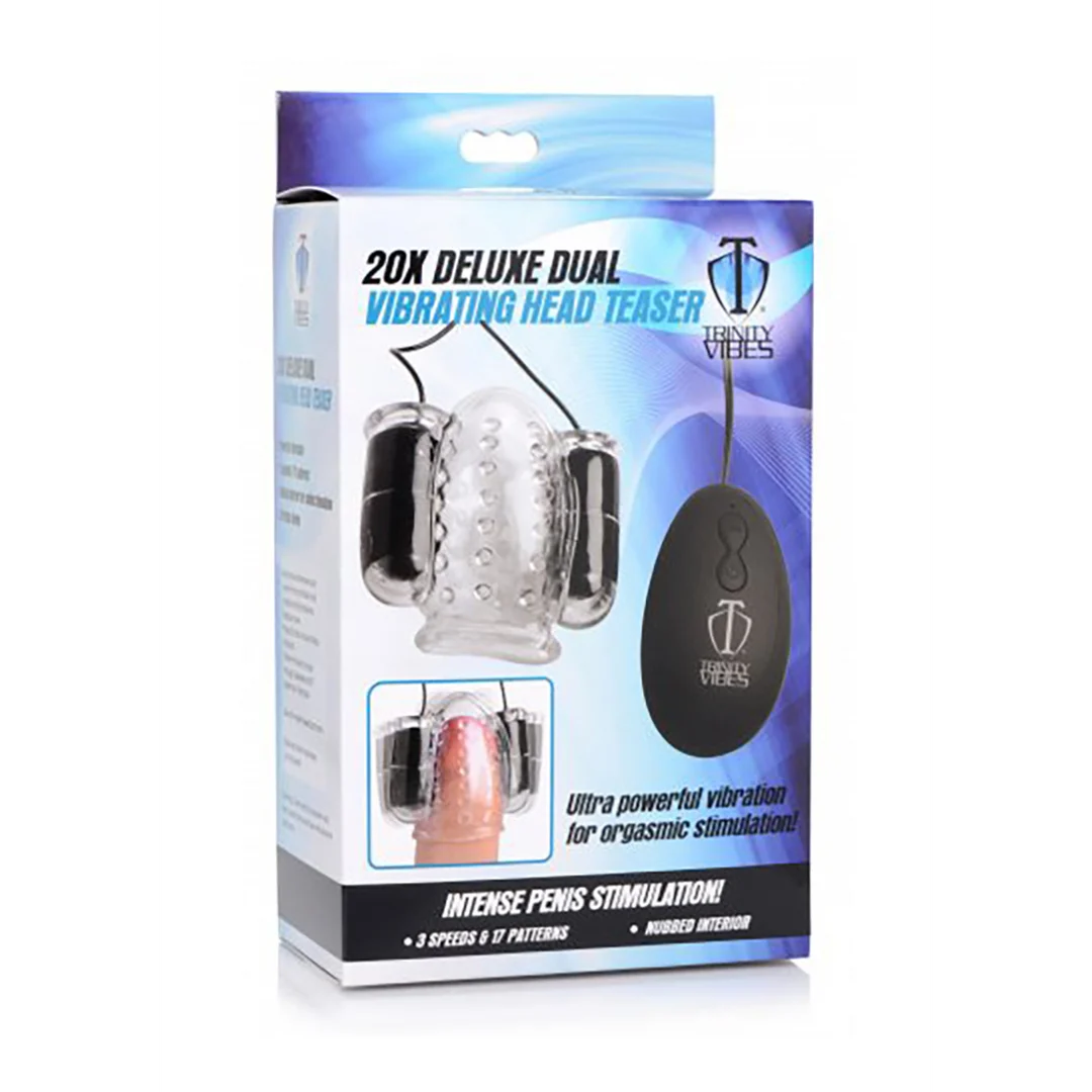 XR Brands Stuzzicatore vibrante Deluxe a doppia testa