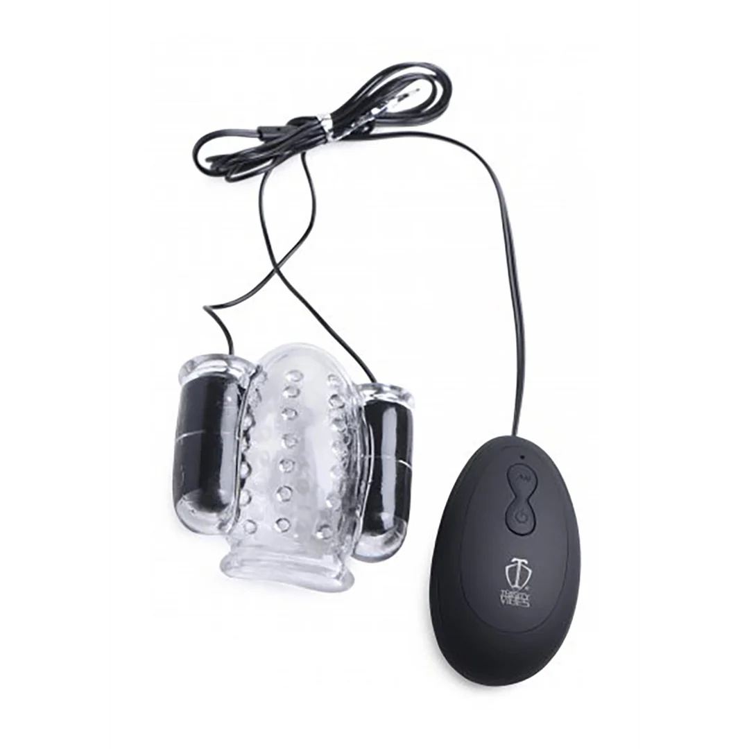 XR Brands Stuzzicatore vibrante Deluxe a doppia testa - immagine 4