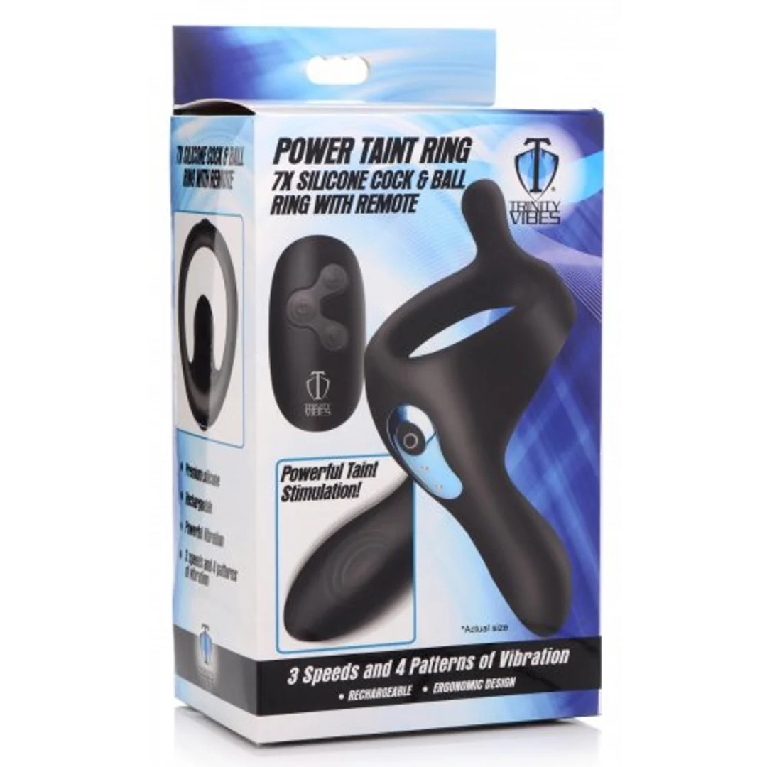 Anello vibrante con stimolazione del perineo – Power Taint - immagine 1