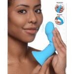 Vibratore a pressione e termoreattivo con ventosa, blu | XR Brands - immagine 3