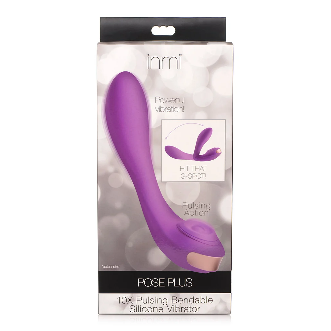 AG890-2 Vibratore per il punto G con asta flessibile – Pose Plus XR Brands - immagine 1