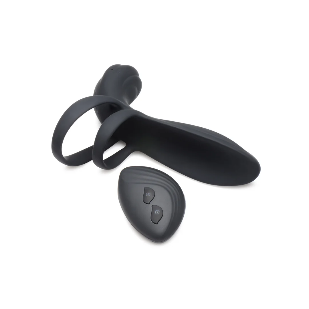 Guaina vibrante in silicone XR Brands per pene con telecomando - immagine 6