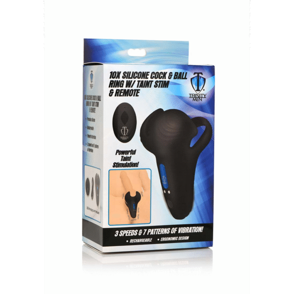 Anello in silicone XR Brands per pene e testicoli con telecomando