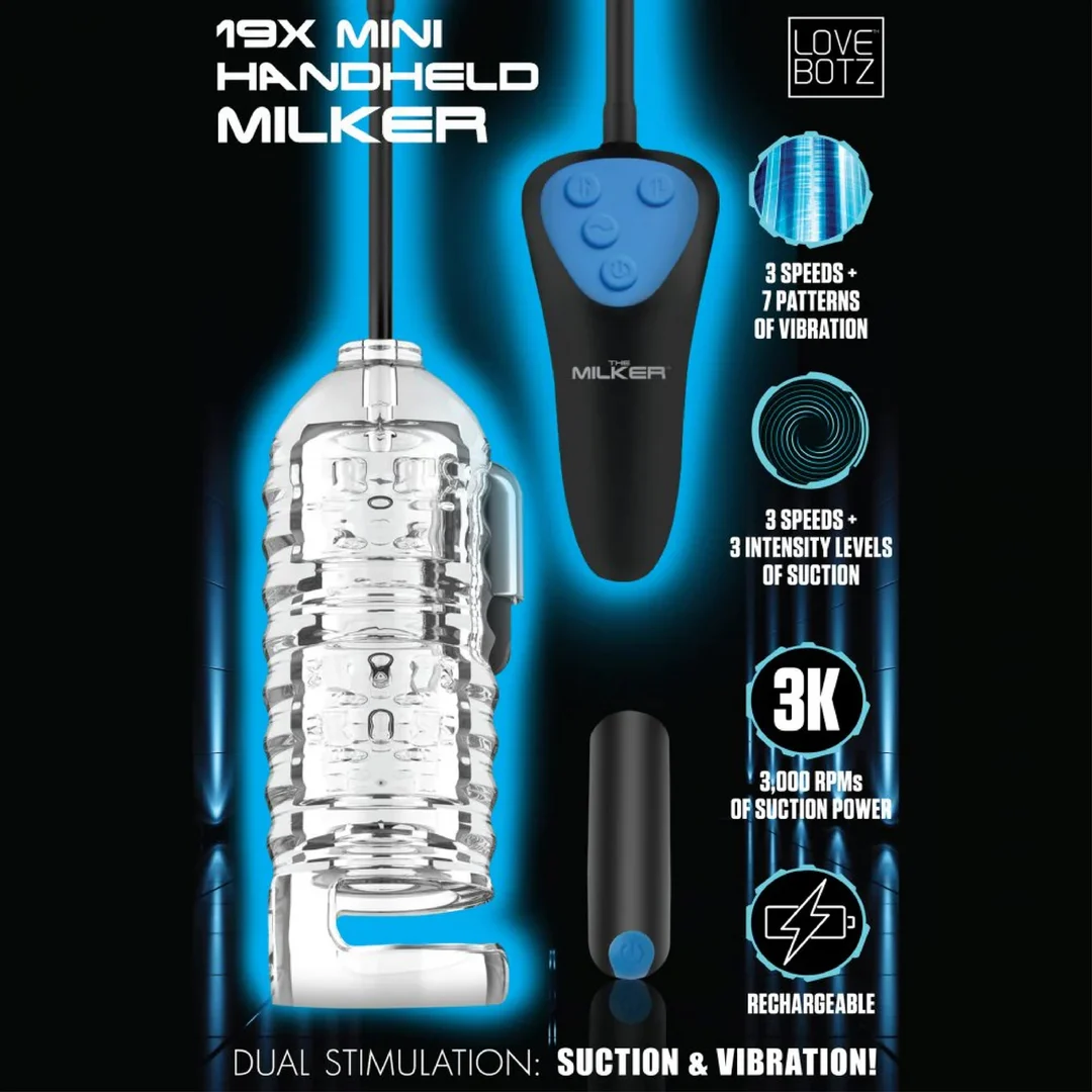 XR Brands Mini Handheld Melker nero - immagine 3