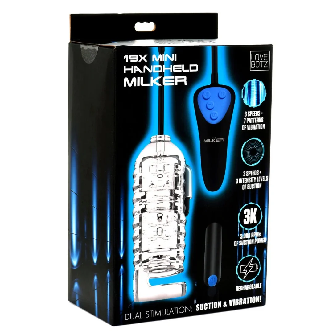 XR Brands Mini Handheld Melker nero - immagine 1