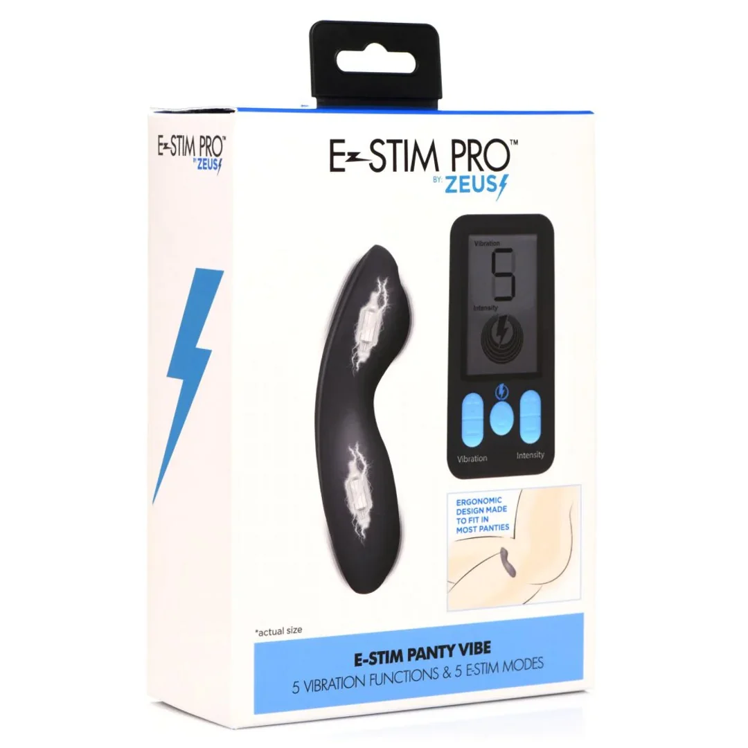 Toy di coppia con telecomando, vibratore per slip E Stim con telecomando, nero - immagine 1