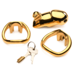 Gabbia di castità con placcatura in oro 18k – Oro - immagine 2