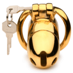 Gabbia di castità con placcatura in oro 18k – Oro - immagine 3