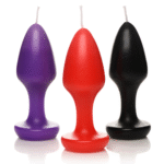 Candele colanti per wax play, nero/viola/rosso, Kink Inferno - immagine 4