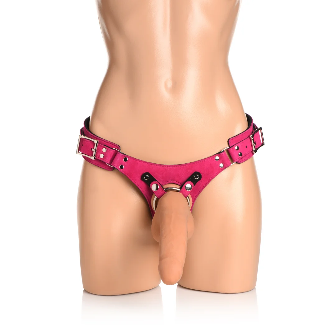 Imbracatura corsetto in pelle Bodice Deluxe rosa - immagine 5