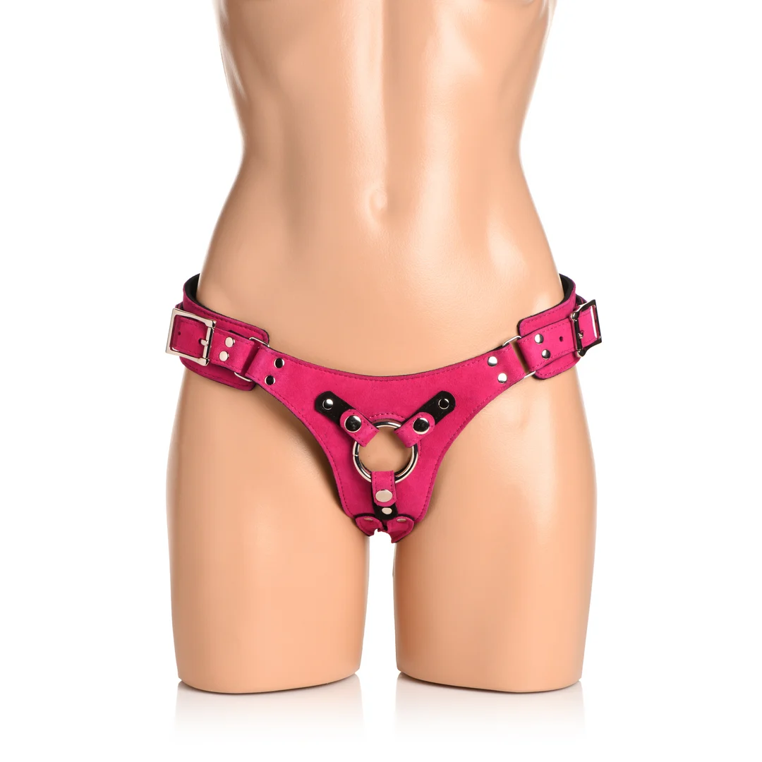 Imbracatura corsetto in pelle Bodice Deluxe rosa - immagine 3