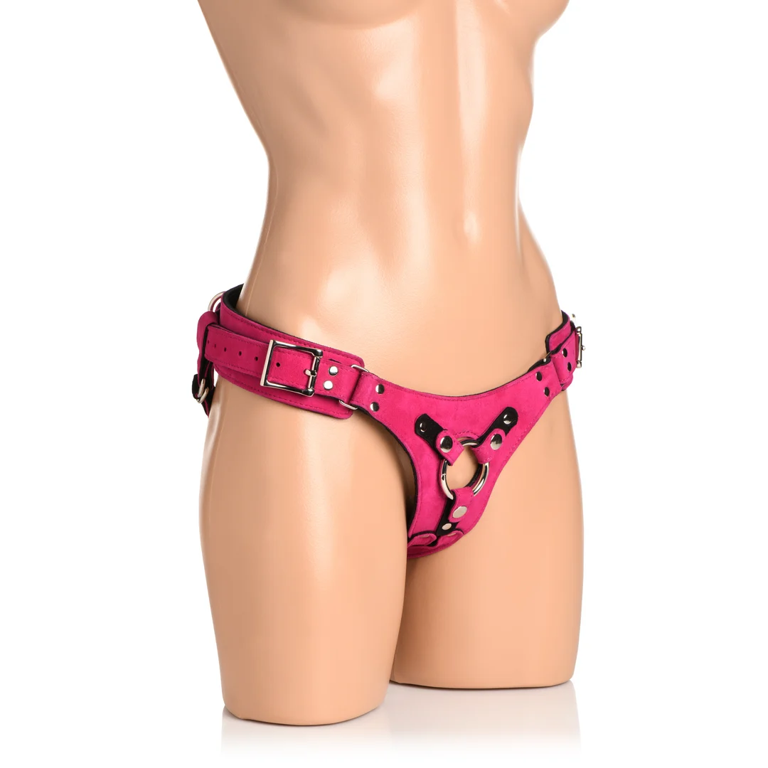 Imbracatura corsetto in pelle Bodice Deluxe rosa - immagine 4