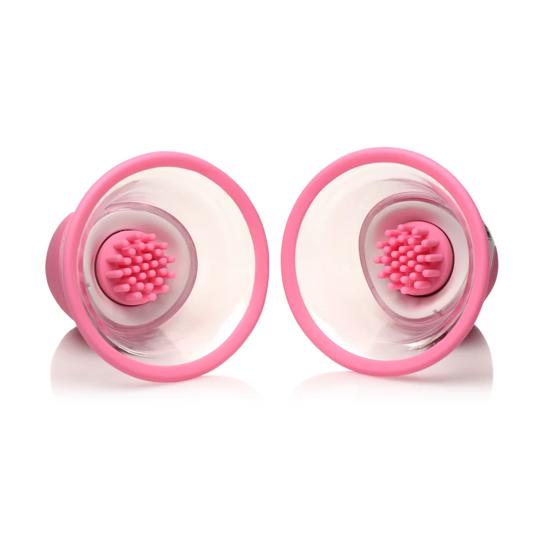 Stimolatore per capezzoli con 10 modalità, succhiatori rotanti in silicone con 2 supporti - immagine 3