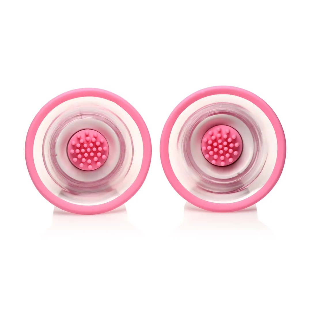 Stimolatore per capezzoli con 10 modalità, succhiatori rotanti in silicone con 2 supporti - immagine 4
