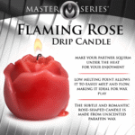 Candela colante Flaming Rose, rossa - immagine 6