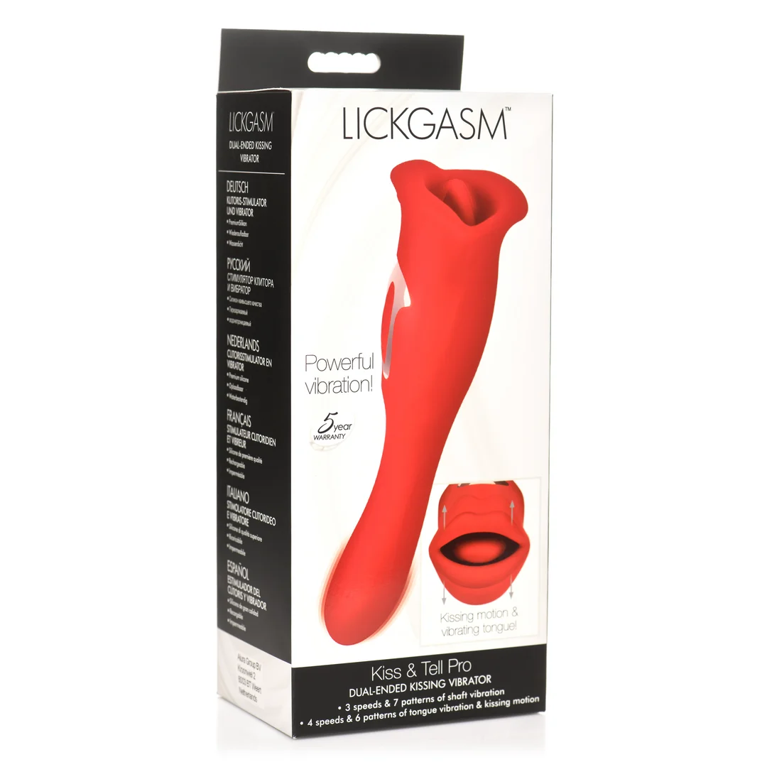 Vibratore a doppia estremità XR Brands Kiss and Tell Pro - immagine 1