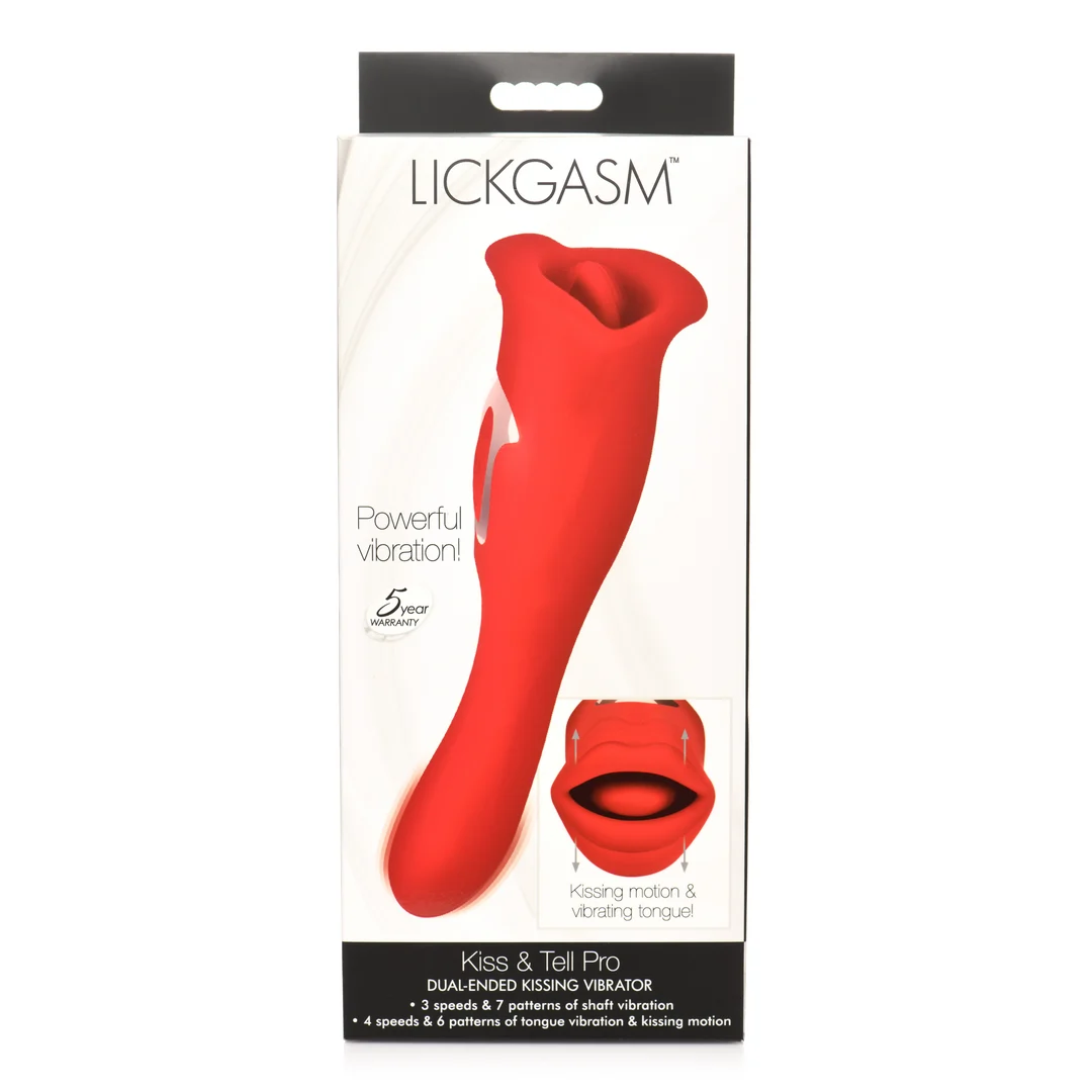 Vibratore a doppia estremità XR Brands Kiss and Tell Pro - immagine 2