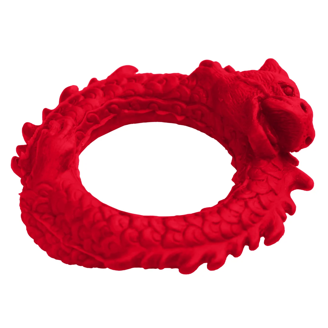 Anello fallico in silicone rosso Rise of the Dragon - immagine 4
