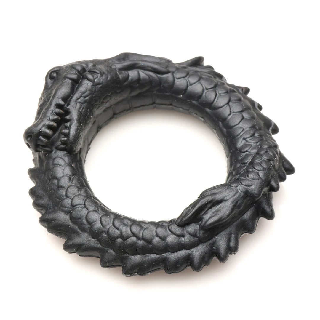 Anello fallico in silicone XR Brands Black Caiman - immagine 3