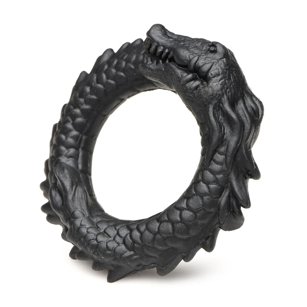 Anello fallico in silicone XR Brands Black Caiman - immagine 4