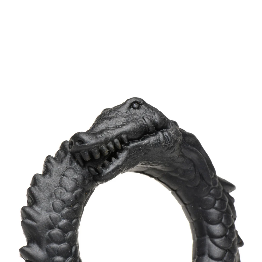 Anello fallico in silicone XR Brands Black Caiman - immagine 5