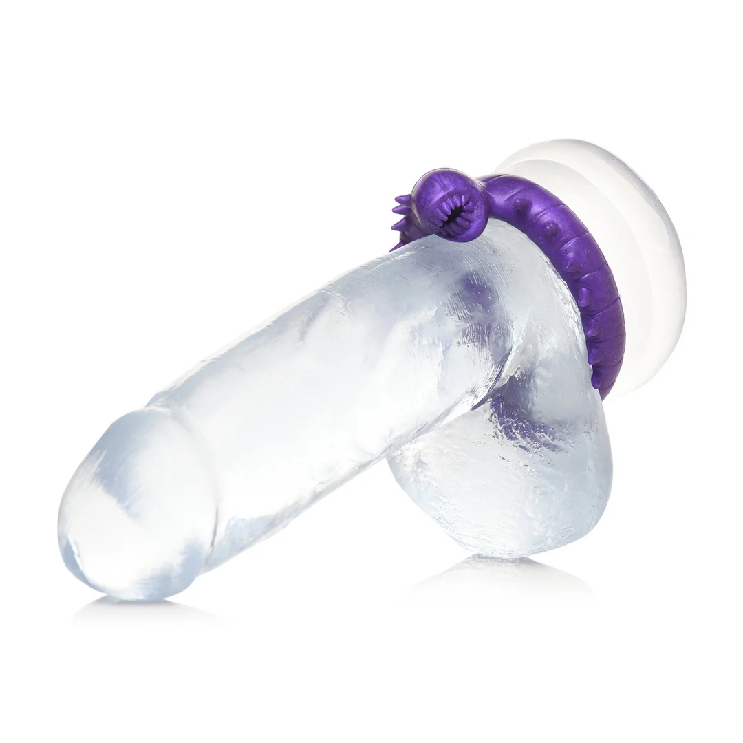 Anello fallico in silicone Slitherine viola - immagine 6