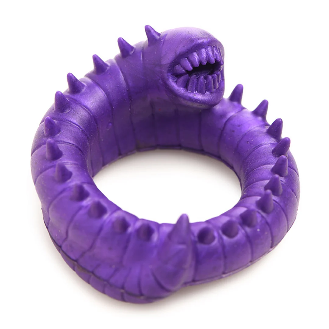 Anello fallico in silicone Slitherine viola - immagine 3